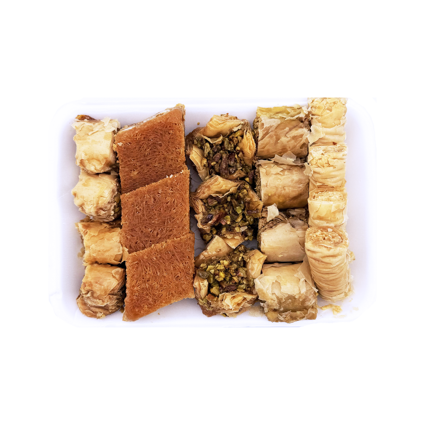 Small Assorted Baklava Tray 18 Count 1 lb