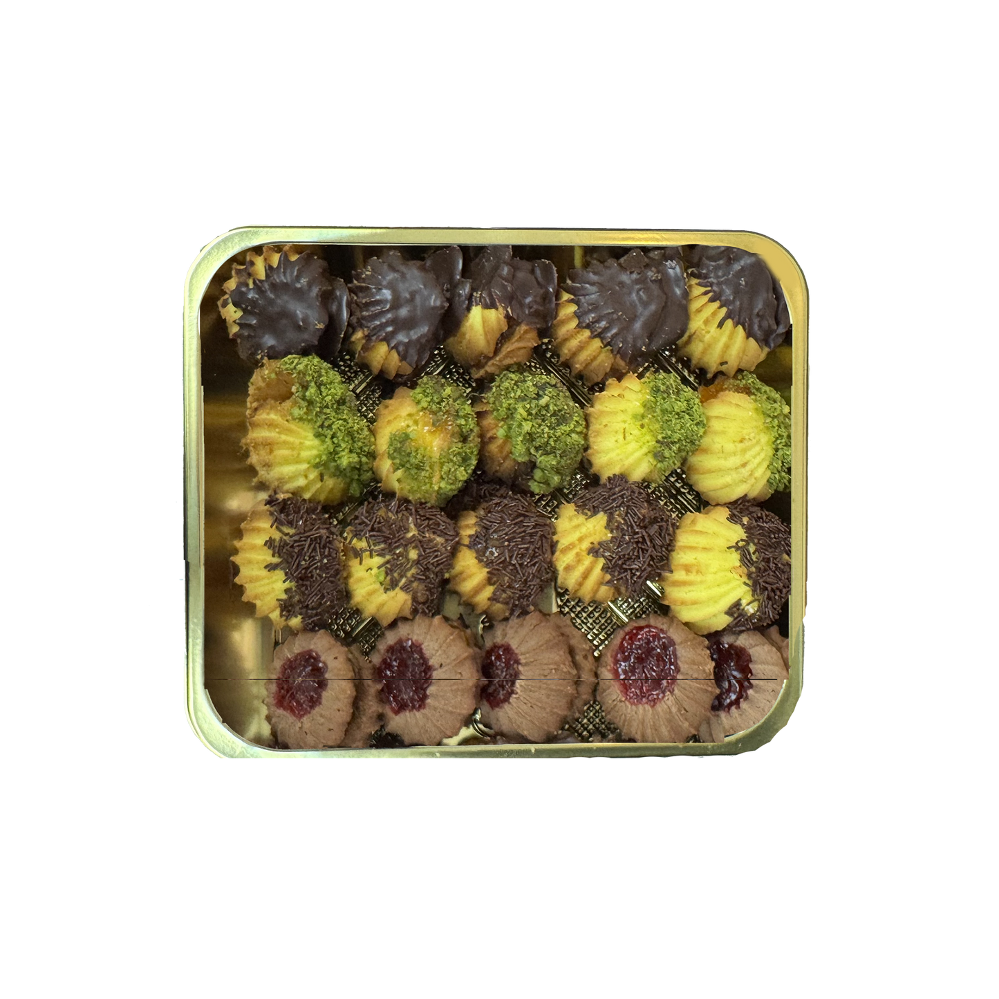 Petit Four Butter Cookies Small Tray 20 count 1 lb