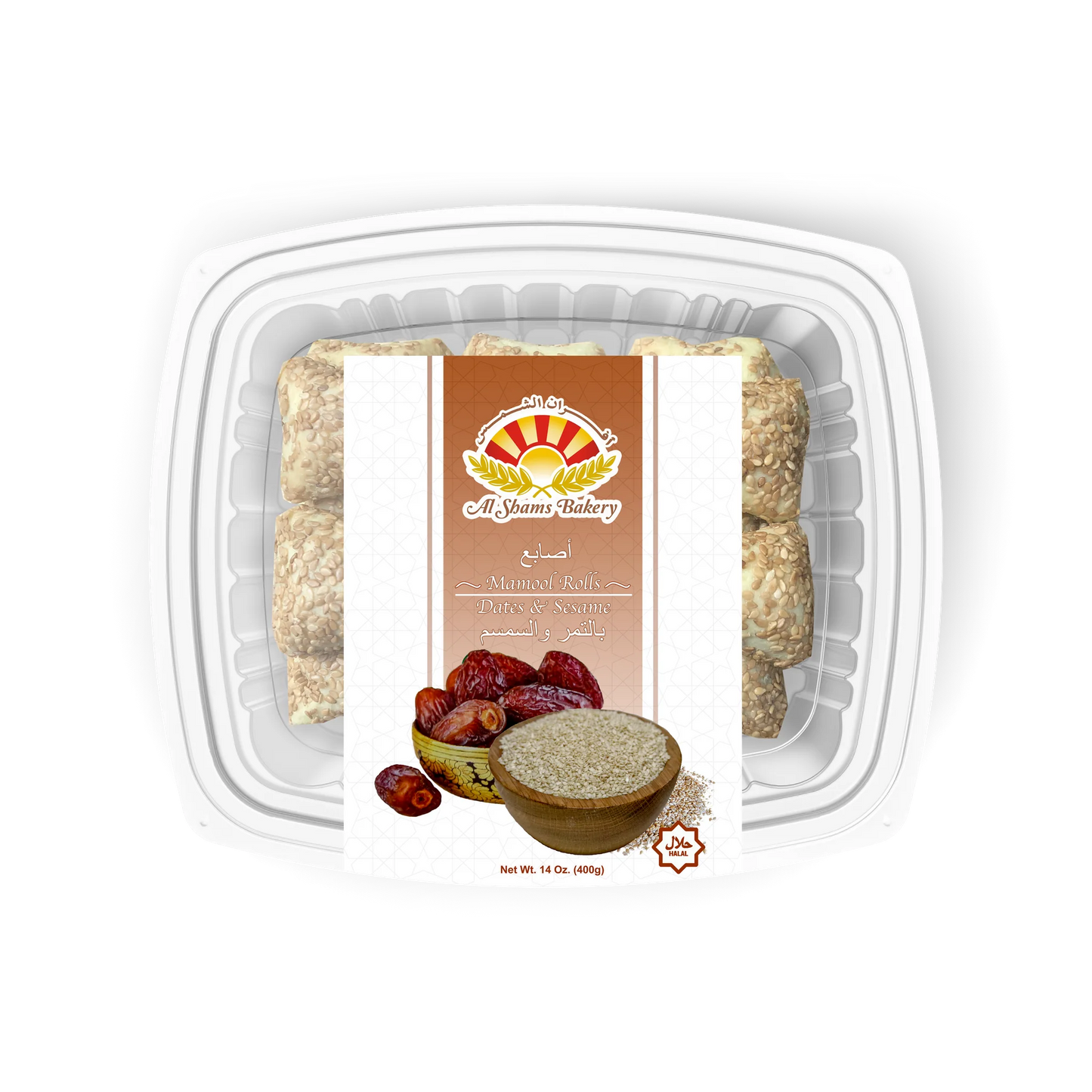Sesame Date Rolls 20 Count