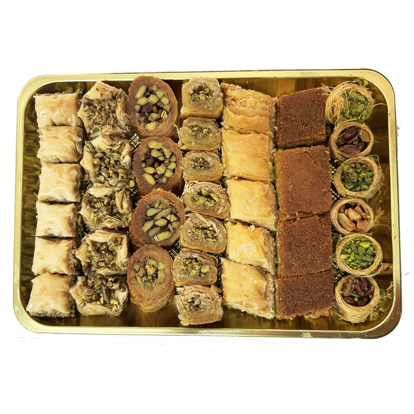 Medium Assorted Baklava Tray 36 Count 2 lbs